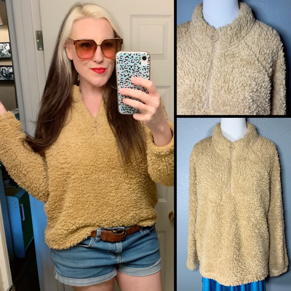 DITTOS, Super Cozy, Sherpa pullover!!